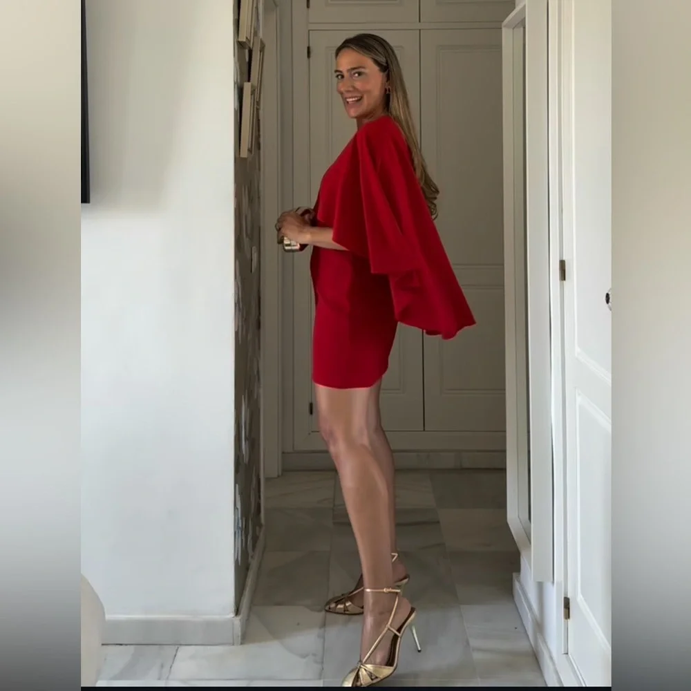 Zara Red Mini Dress - Picture 11 of 16